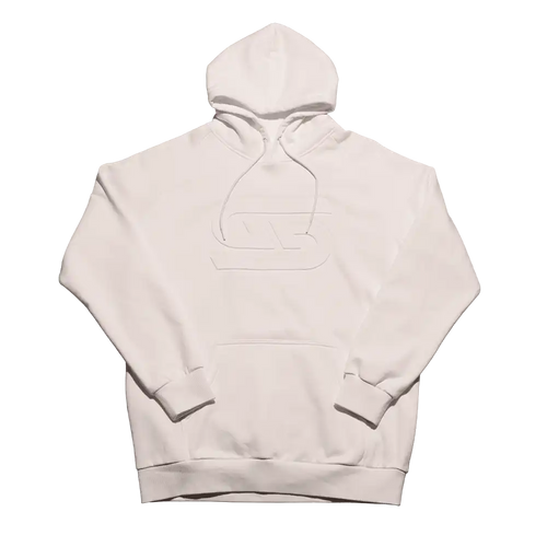 Cream Embossed Hoodie