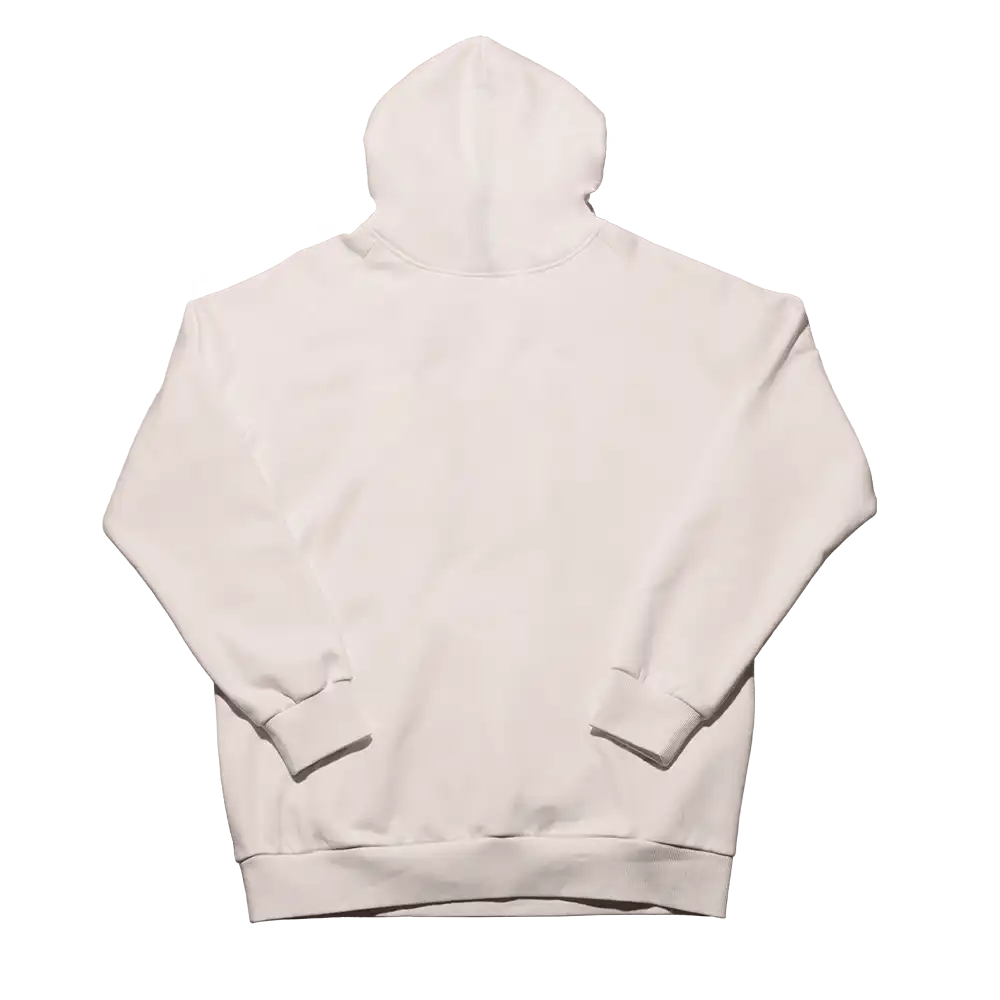 Cream Embossed Hoodie